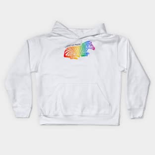 I love my pride - zebra Kids Hoodie